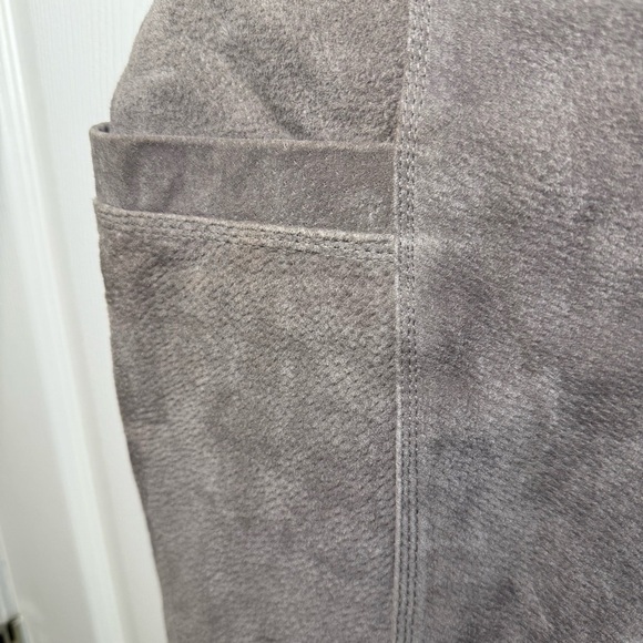 BlankNYC Gray Leather Mini Skirt with Snap Buttons Size 27 GUC - Picture 2 of 6